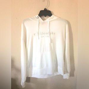 Philosophy New York very light white sweater
